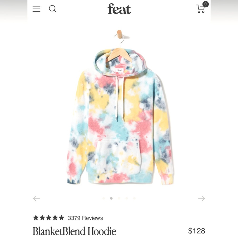 Feat Tie Dye Blanket Blend Hoodie